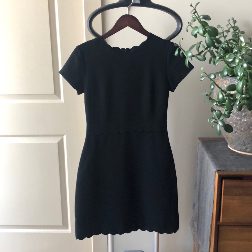 Club Monaco Black Crepe Mini Dress